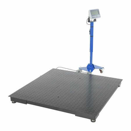 Vestil Low Profile Floor Scale 48x48, 4000 lb Capacity VLPFS-4A